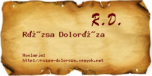 Rózsa Doloróza névjegykártya